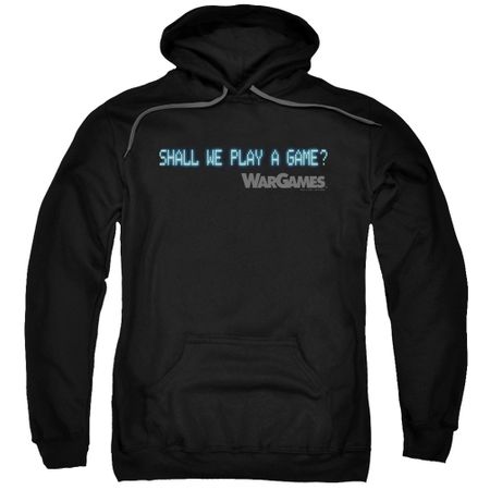 WarGames  Hoodie Shall We Play A Game? Black Sweatshirt Hoody