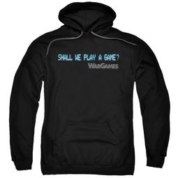 WarGames Hoodie Shall We Play A Game? Black Sweatshirt Hoody WarGames Hoodie Shall We Play A Game? Black Sweatshirt Hoody