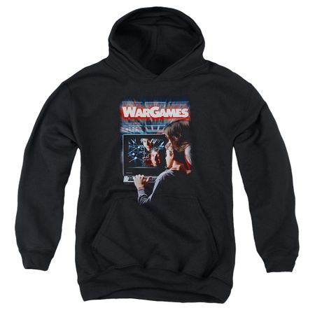 WarGames  Kids Hoodie Movie Poster Black Youth Hoody