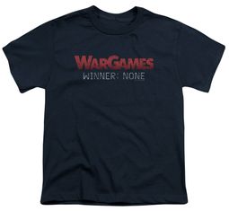 WarGames Kids Shirt Winner None Navy Blue T-Shirt WarGames Kids Shirt Winner None Navy Blue T-Shirt