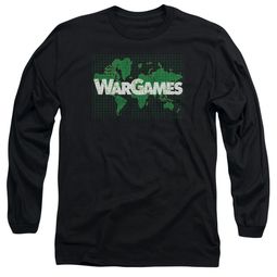 WarGames  Long Sleeve Shirt Game Board Black Tee T-Shirt