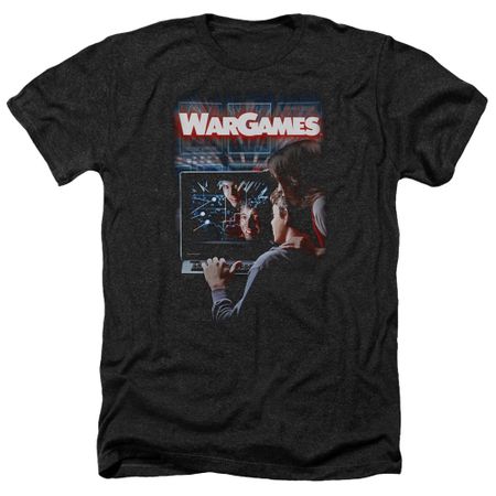 WarGames Shirt Movie Poster Heather Black T-Shirt