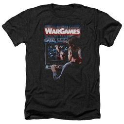WarGames Shirt Movie Poster Heather Black T-Shirt WarGames Shirt Movie Poster Heather Black T-Shirt