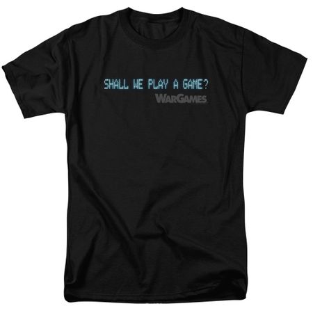 WarGames Shirt Shall We Play A Game? Black T-Shirt