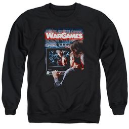 WarGames Sweatshirt Movie Poster Adult Black Sweat Shirt WarGames Sweatshirt Movie Poster Adult Black Sweat Shirt