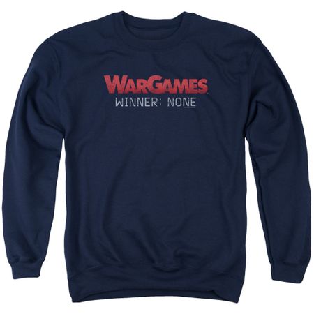 WarGames  Sweatshirt Winner None Adult Navy Blue Sweat Shirt
