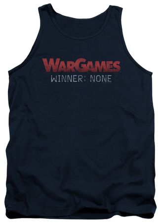 WarGames  Tank Top Winner None Navy Blue Tanktop