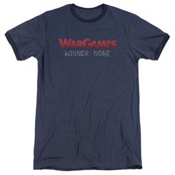 WarGames Winner None Navy Blue Ringer Shirt WarGames Winner None Navy Blue Ringer Shirt