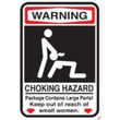 Warning - Choking Hazard Funny T-shirt Tee Shirt