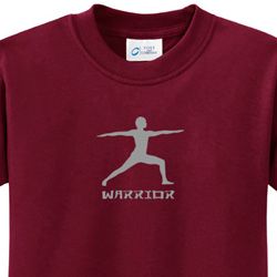 Warrior 2 Pose Kids Yoga T-shirts