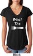 What the Fork WTF Ladies Tri Blend V-Neck Shirt