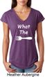What the Fork WTF Ladies Tri Blend V-Neck Shirt