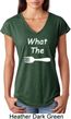 What the Fork WTF Ladies Tri Blend V-Neck Shirt