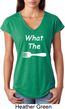 What the Fork WTF Ladies Tri Blend V-Neck Shirt
