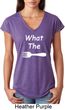What the Fork WTF Ladies Tri Blend V-Neck Shirt