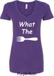 What the Fork WTF Ladies V-Neck Shirt