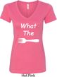 What the Fork WTF Ladies V-Neck Shirt
