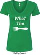 What the Fork WTF Ladies V-Neck Shirt