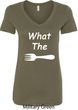 What the Fork WTF Ladies V-Neck Shirt