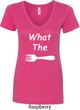 What the Fork WTF Ladies V-Neck Shirt