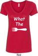 What the Fork WTF Ladies V-Neck Shirt