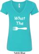 What the Fork WTF Ladies V-Neck Shirt