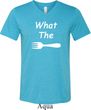What the Fork WTF Mens Tri Blend V-neck Shirt