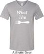 What the Fork WTF Mens Tri Blend V-neck Shirt
