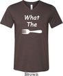 What the Fork WTF Mens Tri Blend V-neck Shirt