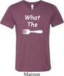 What the Fork WTF Mens Tri Blend V-neck Shirt