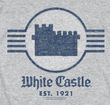 White Castle Est 1921 Emblem Adult T-shirt - Athletic Heather Grey