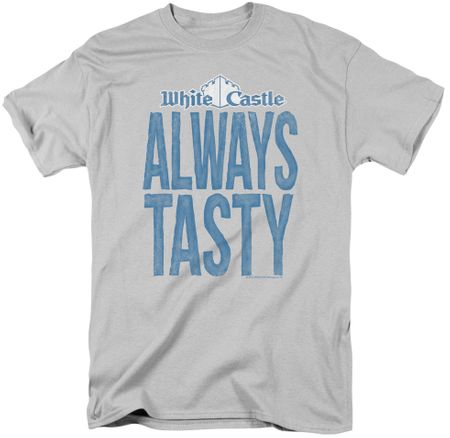 White Castle Hamburgers Always Tasty T-shirt - Silver