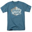 White Castle Hamburgers Torn Logo T-shirt - Slate Blue