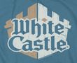 White Castle Hamburgers Torn Logo T-shirt - Slate Blue