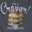 White Castle I'm A Craver Hamburger T-shirt - Charcoal