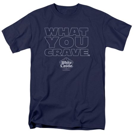 White Castle What You Crave Adult T-shirt - Navy Blue