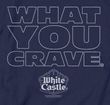 White Castle What You Crave Adult T-shirt - Navy Blue