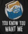 White Castle You Know You Want Me Adult T-shirt - Black