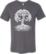 White Celtic Tree Burnout Yoga Shirt