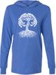White Celtic Tree Yoga Lightweight Hoodie