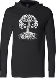 White Celtic Tree Yoga Lightweight Hoodie White Celtic Tree Yoga Lightweight Hoodie