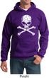 White Distressed Skull Hoodie