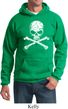 White Distressed Skull Hoodie