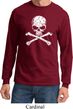 White Distressed Skull Long Sleeve Shirt