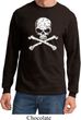 White Distressed Skull Long Sleeve Shirt