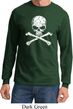 White Distressed Skull Long Sleeve Shirt