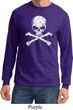 White Distressed Skull Long Sleeve Shirt