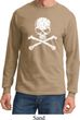 White Distressed Skull Long Sleeve Shirt