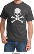 White Distressed Skull Shirt