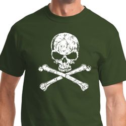 White Distressed Skull Shirts
